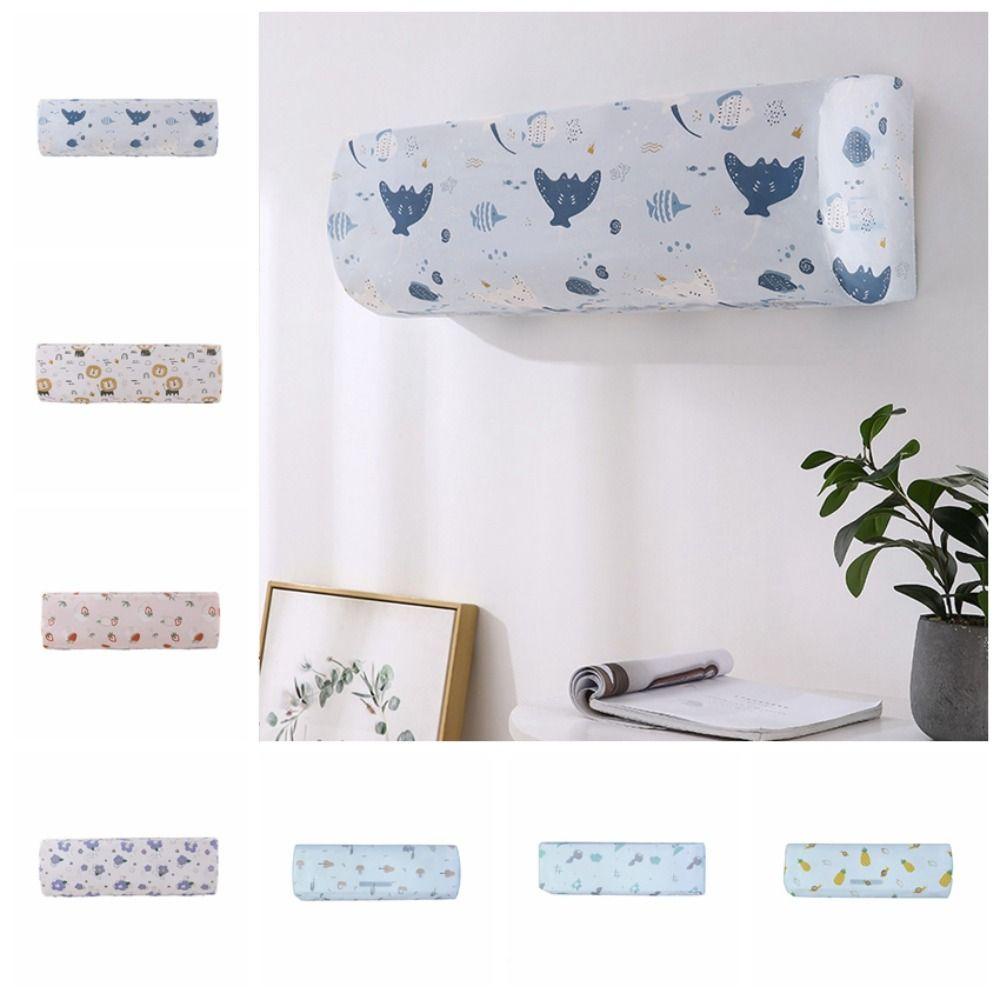 Somedayzl ผ้าคลุมเครื่องปรับอากาศ ป้องกันฝุ่น ยืดหยุ่น ทําความสะอาดง่าย ทนทาน ลายการ์ตูน - รูปที่ 7