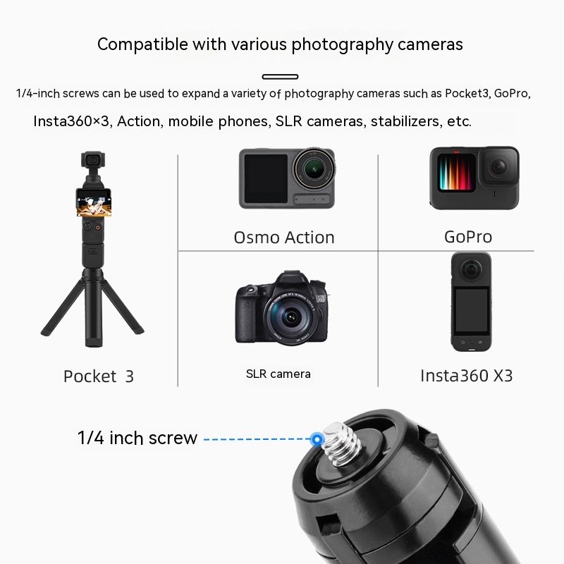 ขาตั้งกล้อง อุปกรณ์เสริม สําหรับ DJI OSMO POCKET 3 Tripod OM 6 Base GoPro ONE X2