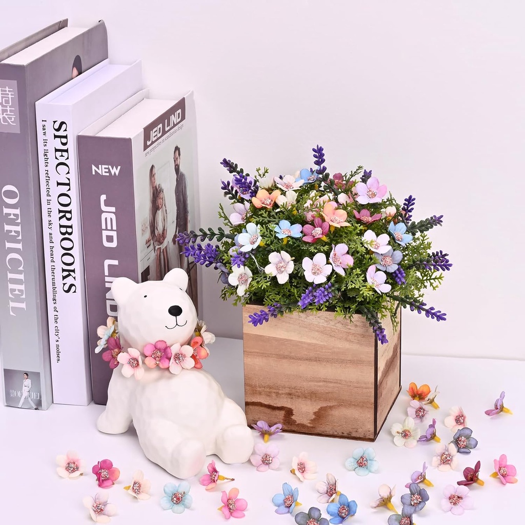 50 ชิ้น ดอกไม้ สําหรับงานฝีมือ ดอกเดซี่ปลอม หัวดอกไม้ผ้าไหม ดอกไม้ประดิษฐ์ ขนาดเล็ก สําหรับงานแต่งงาน บ้าน DIY พวงหรีดภาพ อุปกรณ์ตกแต่ง - รูปที่ 4