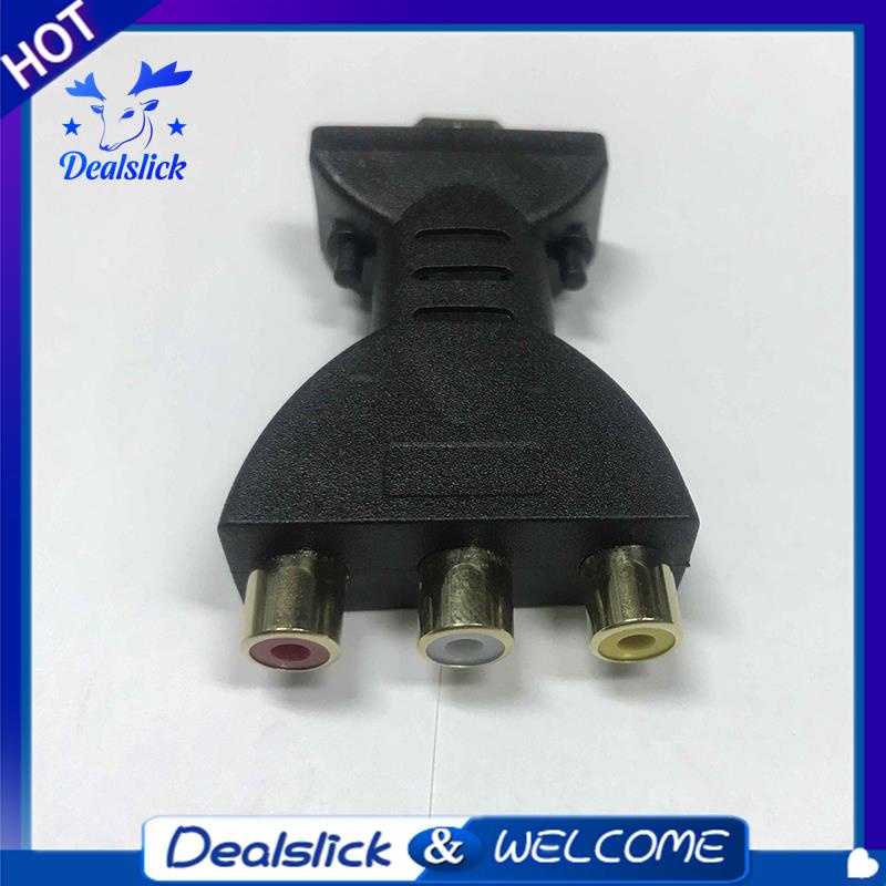【Dealslick】อะแดปเตอร์เชื่อมต่อเสียง Hdmi เป็น 3 RGB RCA HDMI ตัวผู้ เป็น 3 RCA