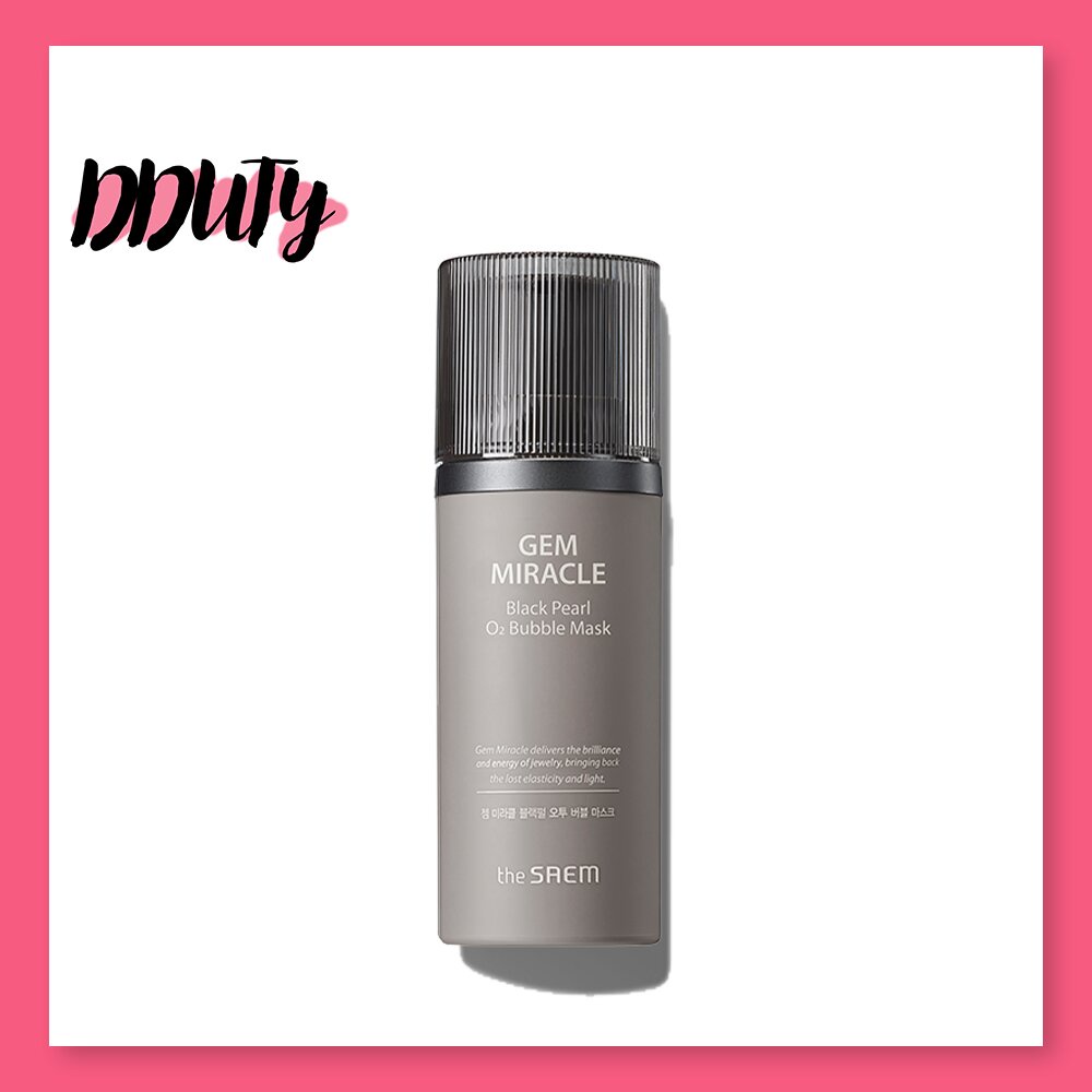 The SAEM Gem Miracle Black Pearl O2 Bubble Mask 105g