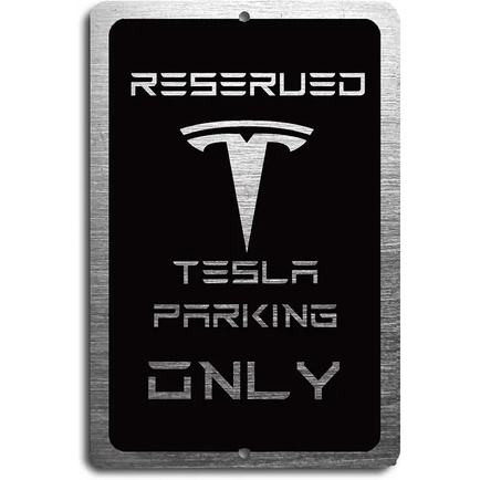 ป้ายจอดรถ อลูมิเนียม ทนรังสียูวี สําหรับ Tesla