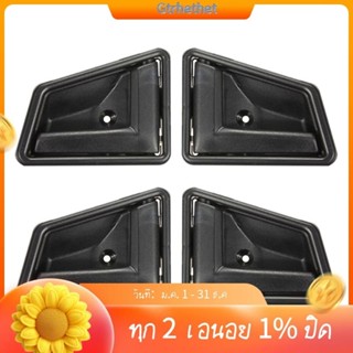 มือจับประตูภายในรถยนต์ ด้านหน้า ด้านหลังซ้าย ขวา สีดํา สําหร…