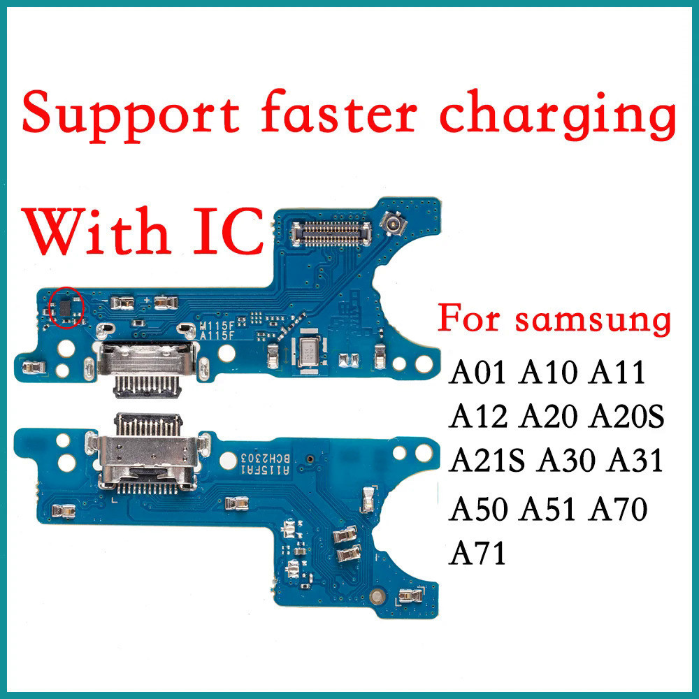 บอร์ดเชื่อมต่อสายชาร์จ USB สายเคเบิลอ่อน สําหรับ Samsung A01 A20 A30 A40 A50 A70 A01 A11 A12 A31 A51 A71 A21s