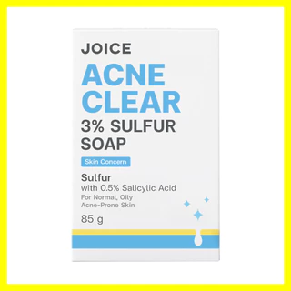 JOICE Acne Clear 3% Sulfur Soap 85g จอยซ์ ผลิตภัณฑ์ทำความสะอาดผิว.