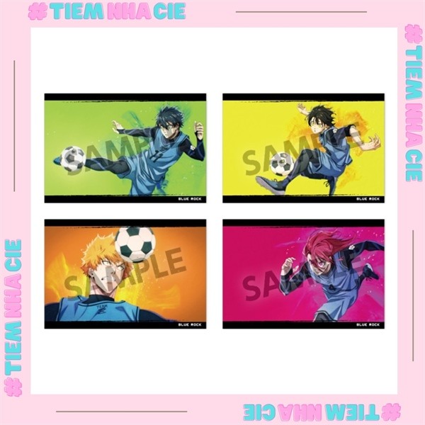 [Cies Shop] [READY] SET OF 4 BLUE LOCK POSTICRS NO. 1