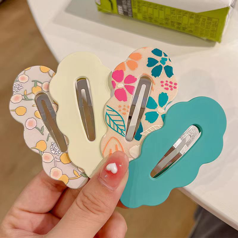 Rubuyou 2ชิ้ น่ารัก ลายการ์ตูน เรียบง่าย ลายดอกไม้ กิ๊บติดผม แฟชั่นสําหรับผู้หนหญิง-ส่งเร็วจากไทย🚚 - รูปที่ 6