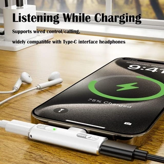 KIDZYOO อะแดปเตอร์เสียง Type C, PD 100W 10Gbps USB-C หูฟัง Converter, Professional Fast Charging USB 3.2 Gen 2 ใน 1 OTG อะแดปเตอร์แล็ปท็อป/โทรศัพท์มือถือ