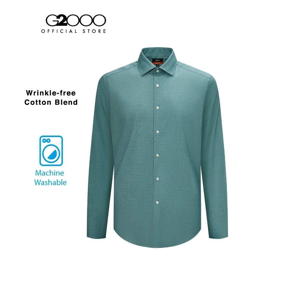 G2000 เสื้อเชิ้ตแขนยาวแบบทางการสำหรับผู้ชาย ทรง Smart Fit รุ่น 4112355246 GREEN