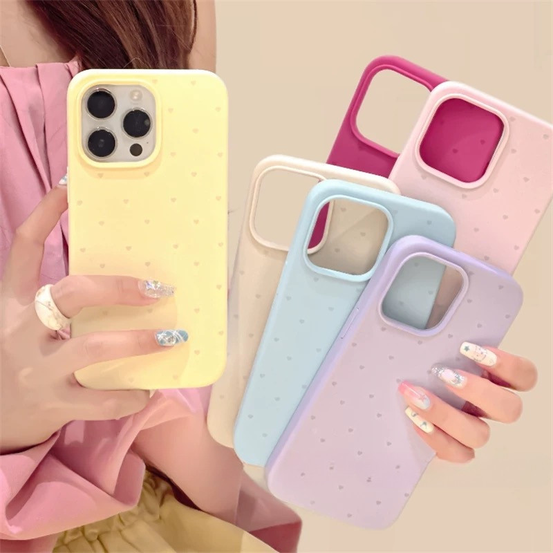 ซิลิโคนเหลวรักเคสโทรศัพท์สําหรับ for iphone 16 15ProMax 15Pro 15 14 13 12 Pro Maxครอบคลุมเต็มรูปแบบกันกระแทกป้องกันปกอ่อน