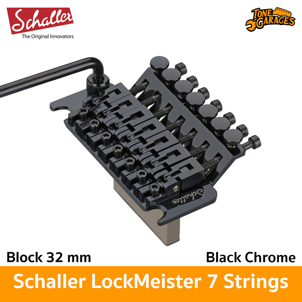 Schaller Lockmeister 7 Floydrose (Block 32mm) ชุดคันโยก ฟรอยโรส สีดำ Made in Germany
