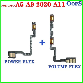 Power On Off ปุ่ม flex สําหรับ oppo A5 2020 A9 2020 A11 volume Up Down ปุ่ม flex สายริบบิ้น