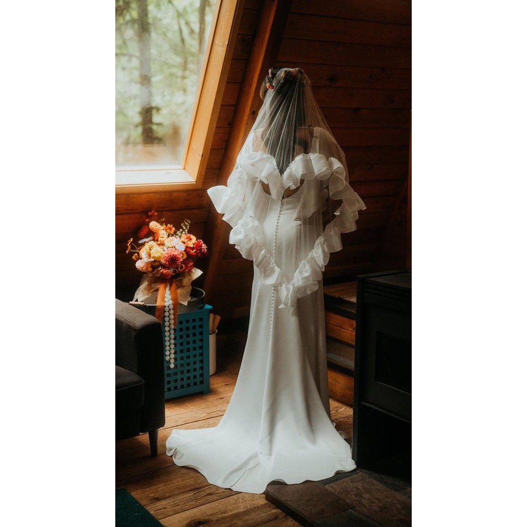 1M Veil LOVE เจ้าสาว Veil Slayer งานแต่งงาน TULLE/bridal Slayer Veil เจ้าสาวเจ้าสาว to be/Bridal Lon