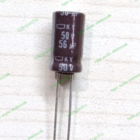 ตัวเก็บประจุเดิม nippon 56uf 50v elko elco ตัวเก็บประจุ 56 uf 50 v Fajar electro 2