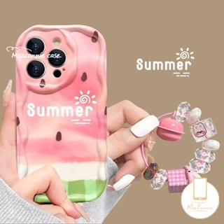 เคสโทรศัพท์มือถือ แบบนิ่ม ลายแตงโม 3D ขอบโค้ง พร้อมสายคล้อง สําหรับ Infinix Hot 10 8 30 11 12 9 20 Play Hot 8 30i 9 10Lite Smart 6 7 5 6Plus Note 12 G96