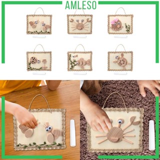 [Amleso] บอร์ดไม้ปริศนา รูปสัตว์ งานฝีมือ Diy สําหรับของขวัญวันเกิด