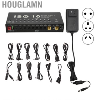 Houglamn Guitar Pedal Power Supply 10 Isolated Output Multi Effect Adjustable Gift