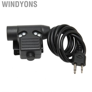 Windyons U94 PTT Adapter Reinforced PU Cable Push To Talk With 2 Pin Plug