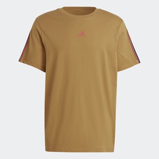 adidas ไลฟ์สไตล์ เสื้อยืด Brandlove ผู้ชาย สีน้ำตาล IC6803