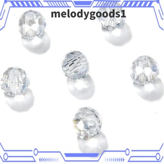 Melodygoods1 ลูกปัดแก้ว 10 มม. สําหรับทําเครื่องประดับ สร้อยคอ DIY 200 ชิ้น