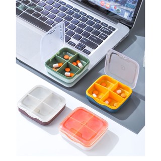 เก็บกล่องยา Pill Organizer Moisture Proof Pills สำหรับกระเป๋า Daily Pill Case ยาแบบพกพาวิตามินยา TH