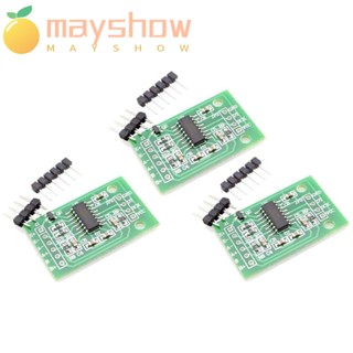 Mayshow บอร์ดโมดูลเซนเซอร์ชั่งน้ําหนักอิเล็กทรอนิกส์ A/D HX711 24 บิต DIY 3 ชิ้น