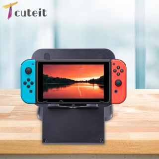 Tcuteit ขาตั้งเกม แบบพกพา พับได้ ปรับความสูงได้ สําหรับ Nintendo Switch