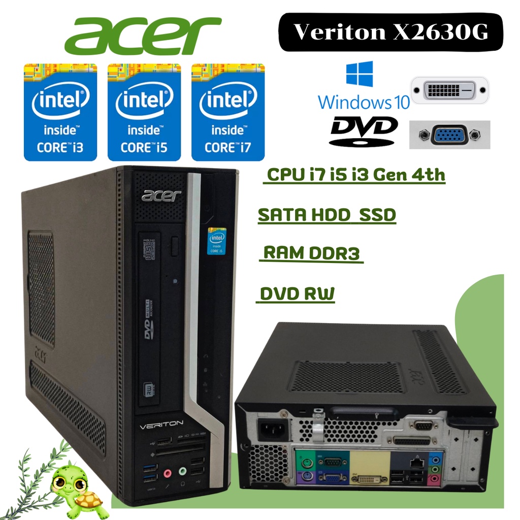 ราคาถูกที่สุด ACER VERITON X2630G  Intel® Core™ i3 i5 i7 Gen 4thคอมพิวเตอร์พร้อมใช้ สินค้าพร้อมส่ง
