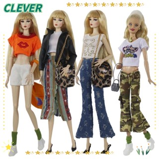 Clever ชุดเสื้อโค้ท กางเกงยีนลําลอง 1/6 BJD 8 แบบ 11.5 นิ้ว 30 ซม. 1/6 BJD สําหรับตุ๊กตา