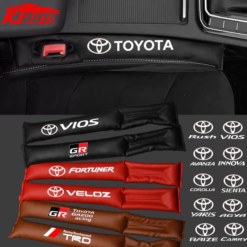 แถบกันรั่วซึม ติดช่องว่างเบาะรถยนต์ อุปกรณ์เสริม สําหรับ Toyota Vios Raize Wigo Yaris Veloz Fortuner