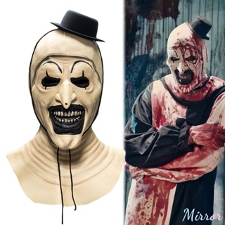 Terrifier Art ตัวตลกคอสเพลย์หน้ากาก Terrifier Art ตัวตลกคอสเพลย์หน้ากากฮาโลวีน Carnival Mask Props สำหรับผู้ชายผู้หญิง M