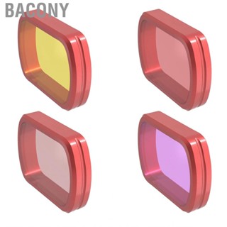 Bacony Underwater Dive Filter  Increase Color Concentration Lightweight Lens Perfect Fit Scattered Light Blocking for Track