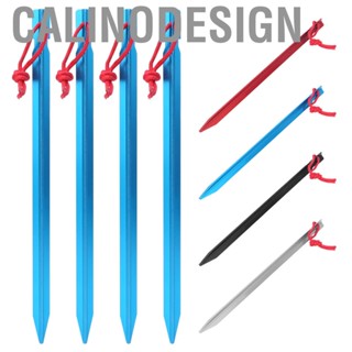 Calinodesign 4PCS 23cm Outdoor Aluminum Alloy Ultralight Tent Lengthening Extra Long Ground Nail Stakes for Camping Beach Hammock Tarp Shelter Cannopy