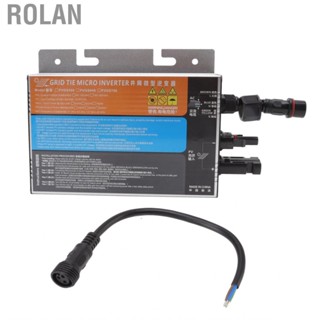 Rolan Micro Solar Inverter Aluminium Alloy IP55 Protection Grid Tie for Converting DC to AC 18‑60V