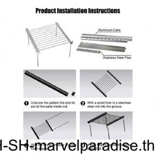 ตะแกรงย่างบาร์บีคิว สเตนเลส ขนาดเล็ก แบบพกพา พับเก็บได้ สําหรับตั้งแคมป์ เดินป่า ปิกนิก