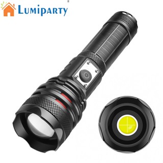 Lumiparty ไฟฉาย Xhp90 Type-c ซูมได้ P70 แบบพกพา สําหรับตั้งแคมป์กลางแจ้ง