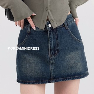 พร้อมส่ง 💫 BABY SKIRT กระโปรงยีนส์สไตล์เกาหลี กระโปรงยีนส์แฟชั่น :KOREAMINIDRESS