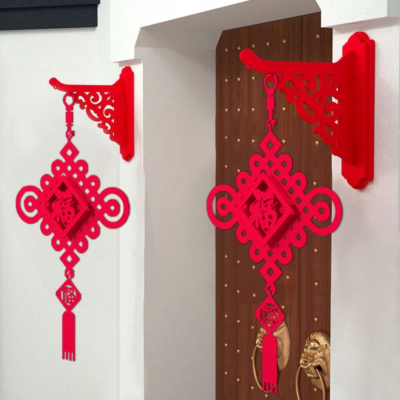 โคมไฟโคมไฟสักหลาดสไตล์วินเทจลาย 