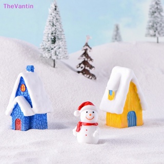 Thevantin บ้านหิมะเรซิ่น ขนาดเล็ก สําหรับตกแต่งสวน คริสต์มาส