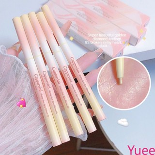 Cappuvini Pink Silkworm Pen Matte Eyeshadow Highlight Eyeliner Gel Outline แต่งตาแบบธรรมชาติ yuee