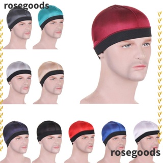 Rosegoods1 หมวกโพลีเอสเตอร์ ยืดหยุ่น ระบายอากาศ หลากสี สําหรับผู้ชาย