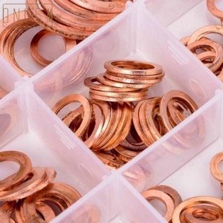 【ONCEMOREAGAIN】Copper Washers 12 Sizes Assortment Approx. 130x68x22mm As Picture Shows