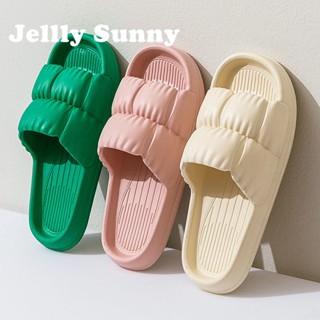  Jellly Sunny Jellly Sunny รองเท้าแตะหญิง รองเท้าแตะ ลำลองสำหรับผู้หญิง พื้นรองเท้าหนามาก Trendy ins fashion ทันสมัย B90H2ZD 37Z230910