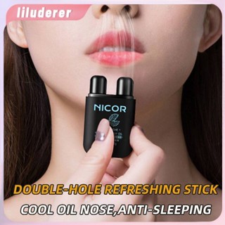 Nicor Nose Stick ของแท้ Mint Nasal Passage Stick จมูกดูด Class ขับรถสดชื่น Sober Stick ซ่อมจมูกกล่อง Double-Hole HO