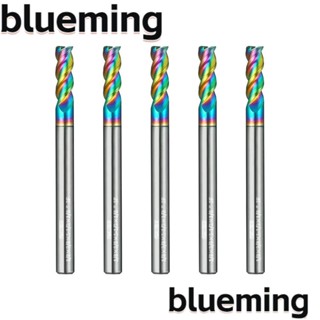 Blueming2 ดอกกัดมิลลิ่ง เหล็กคาร์ไบด์ ทองแดง แมกนีเซียมอัลลอย 3 ร่อง 1/8 5 ชิ้น