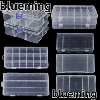 Blueming2 กล่องพลาสติกใส ทรงสี่เหลี่ยม 5 ขนาด สําหรับใส่เครื่องประดับ ลูกปัด