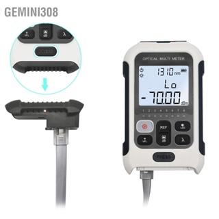  Gemini308 เครื่องวัดพลังงานไฟเบอร์ออปติก เครื่องทดสอบไฟเบอร์ออปติกความแม่นยำสูงมัลติฟังก์ชั่นสีขาวสำหรับวิศวกรรมการสื่อสาร