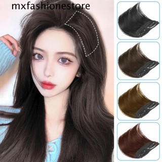 Mxfashione แผ่นปิดผมปลอม ไฟเบอร์ ไร้รอยต่อ ทนความร้อน สําหรับผู้หญิง