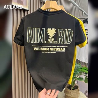 Acland เสื้อยืดผู้ชาย ผู้ชายเสื้อเชิ้ต เสื้อยืด ผ้านุ่ม ใส่สบาย ไม่หด ไม่ต้องรีด MTX2390KIT 37Z230911