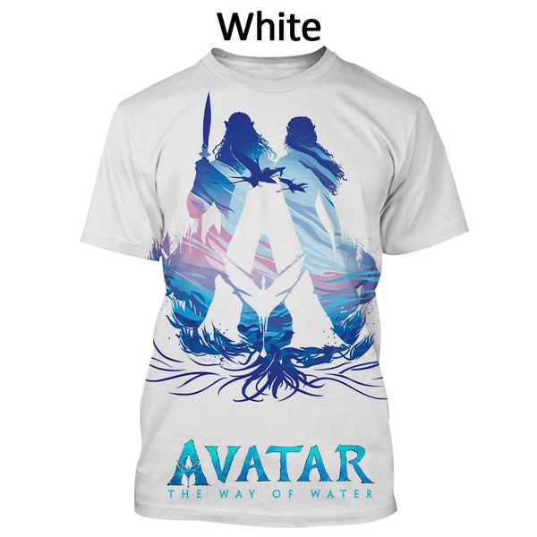 ใหม่ เสื้อยืดแขนสั้น พิมพ์ลายภาพยนต์ Sci-fi Avatar 3 มิติ สไตล์ฮาราจูกุ สตรีท สําหรับผู้ชาย และผู้หญิง